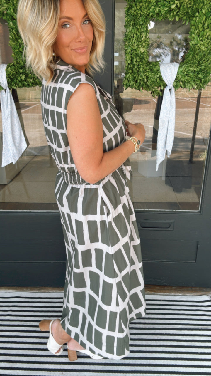 The Abstract Midi Dress