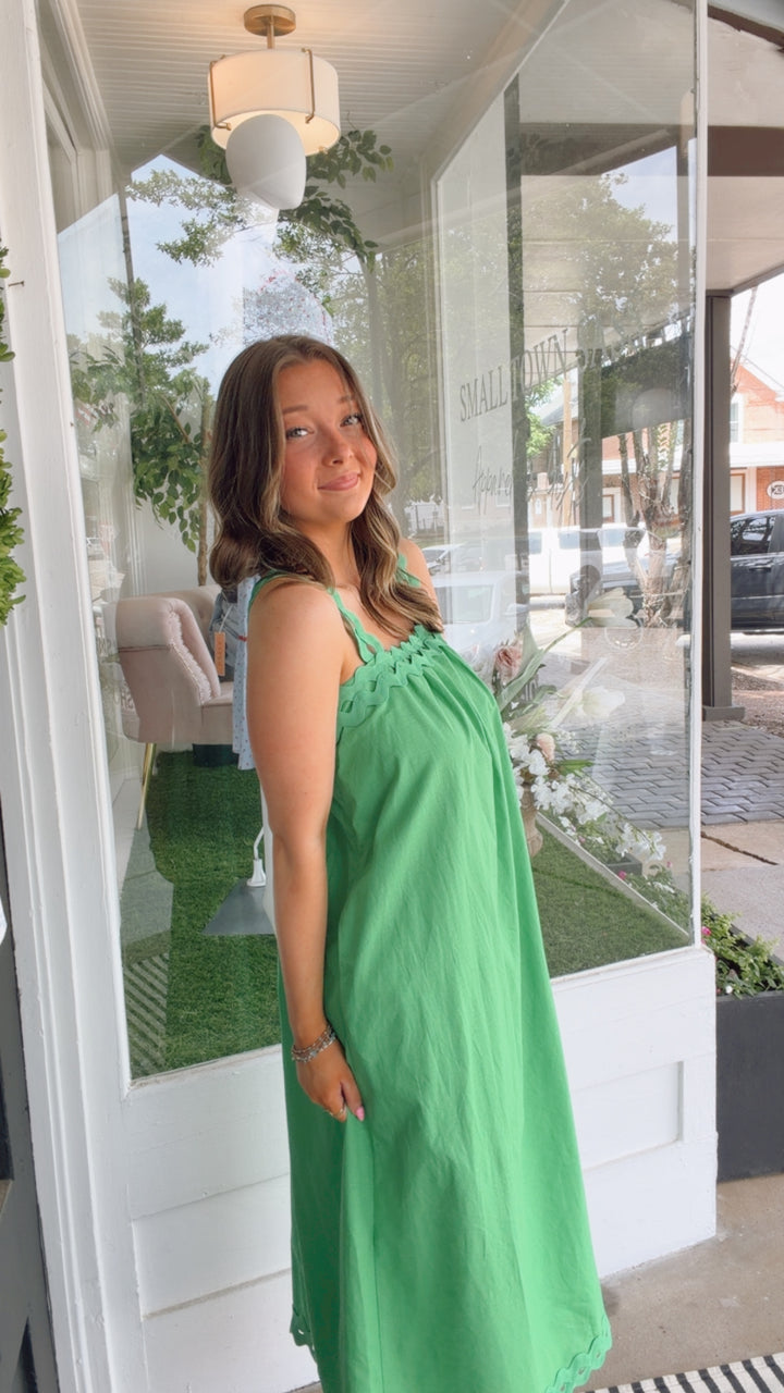 The Sweet Ivy Ruffle Sleeve Dress