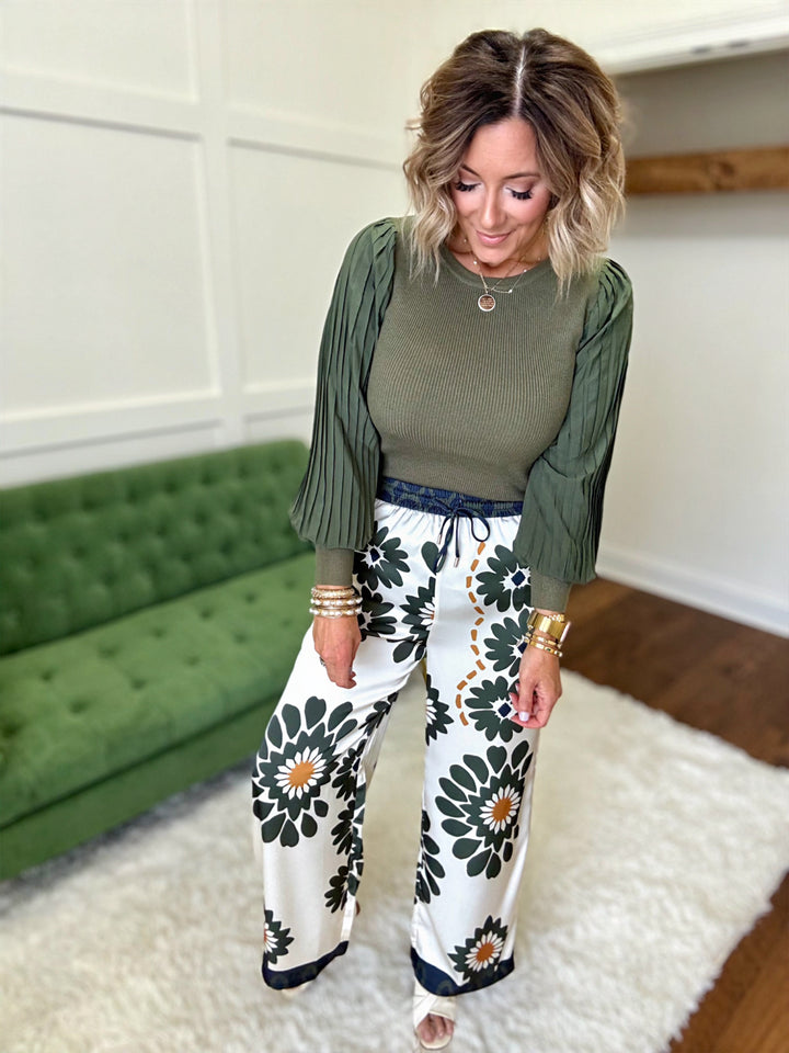 Floral Print Pants