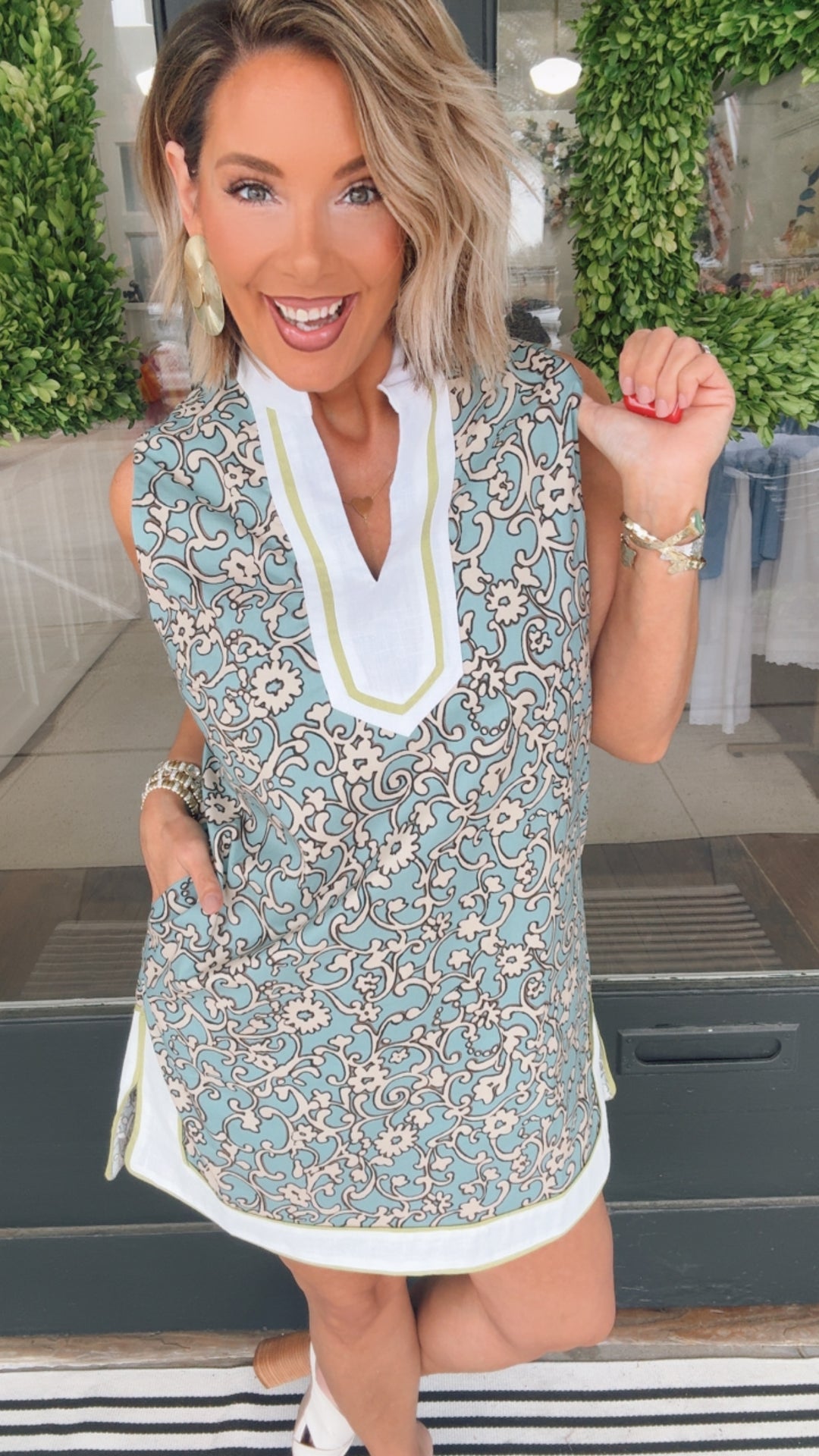 THML Seaside Scroll Dress