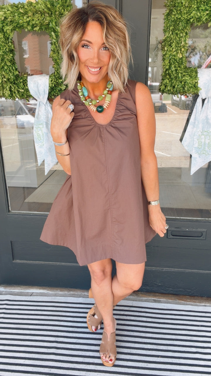 The Chestnut Charm Dress
