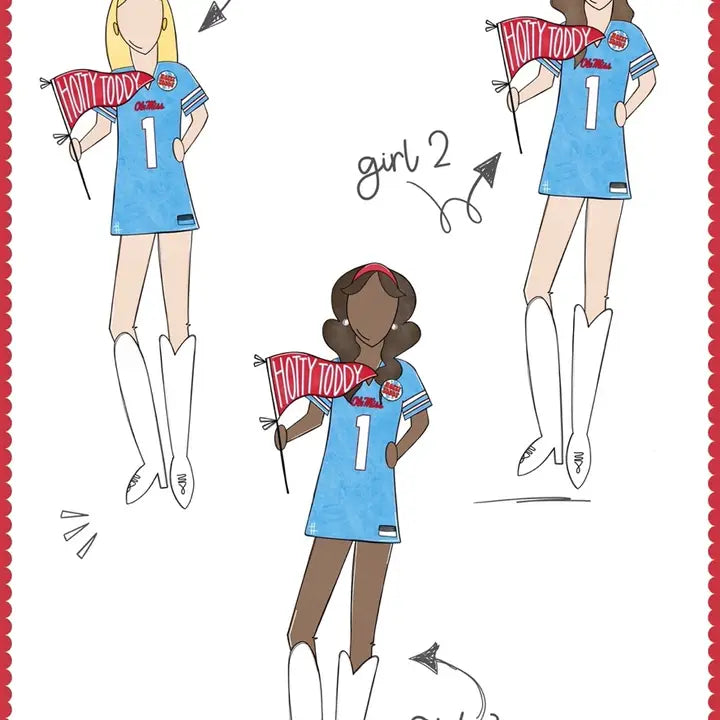 Ole Miss Girls Acrylic Shelfie | College Art Block