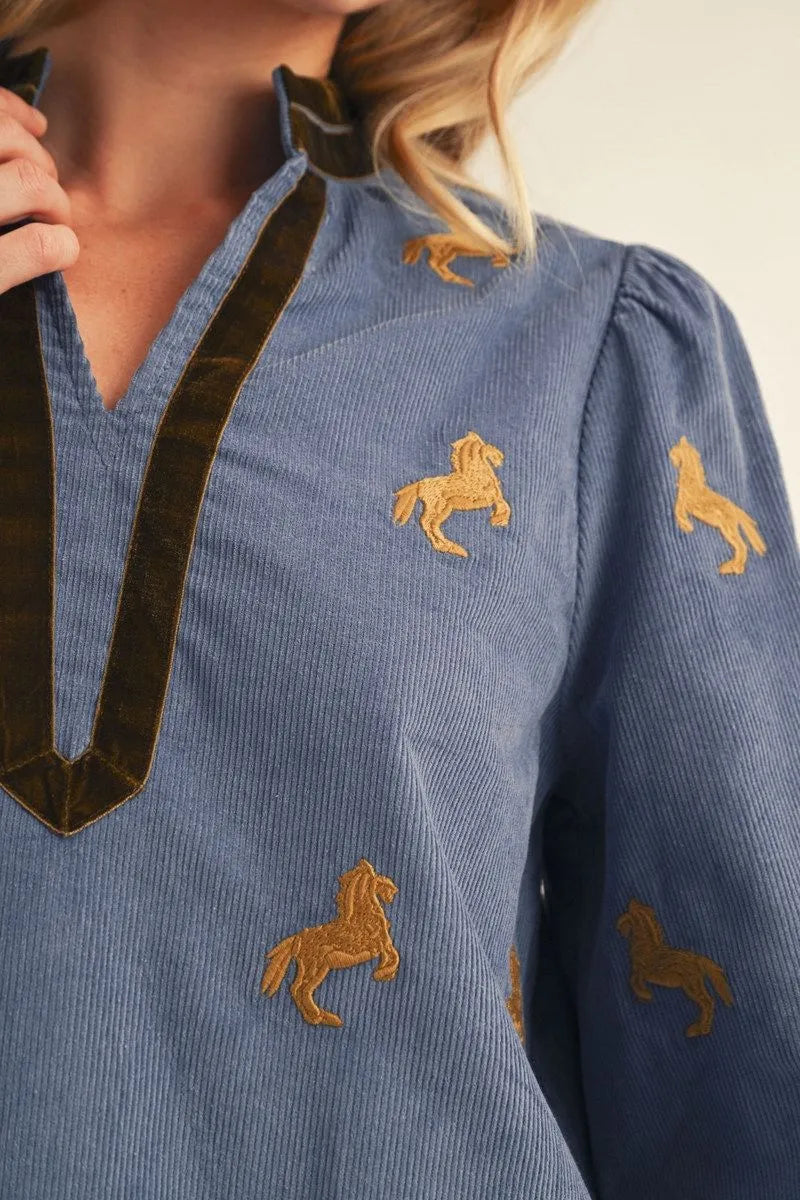 The Golden Reins Top