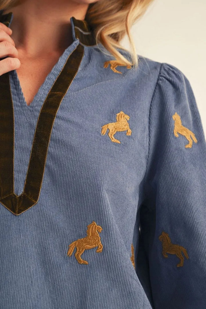 The Golden Reins Top