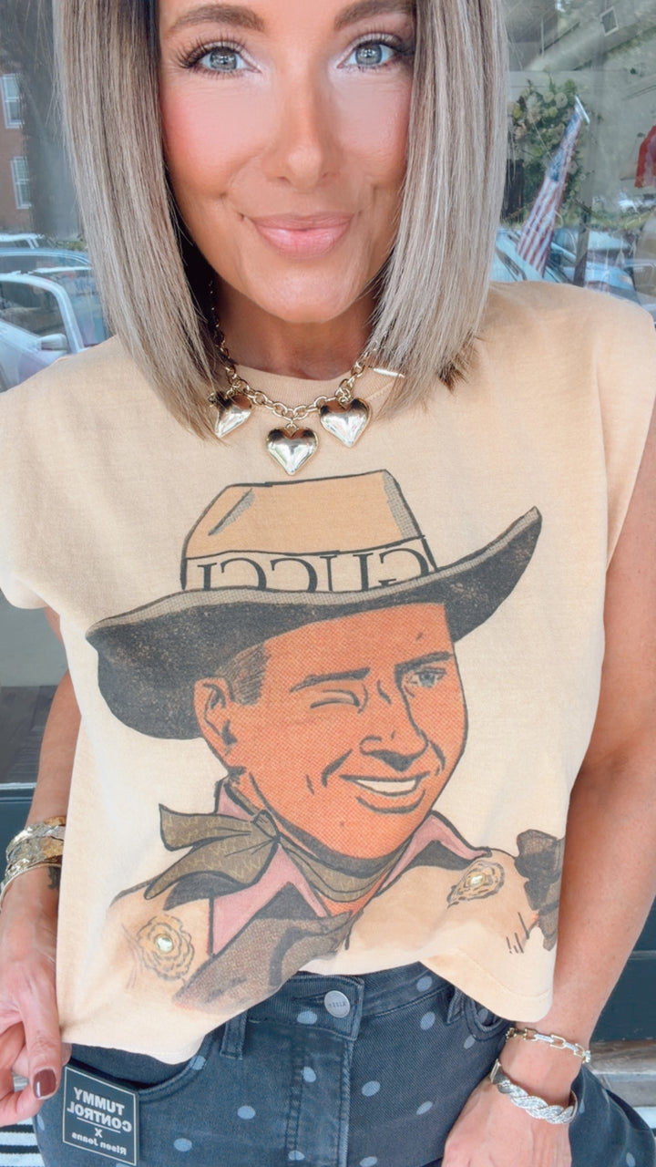 Designer Cowboy Muscle Tank