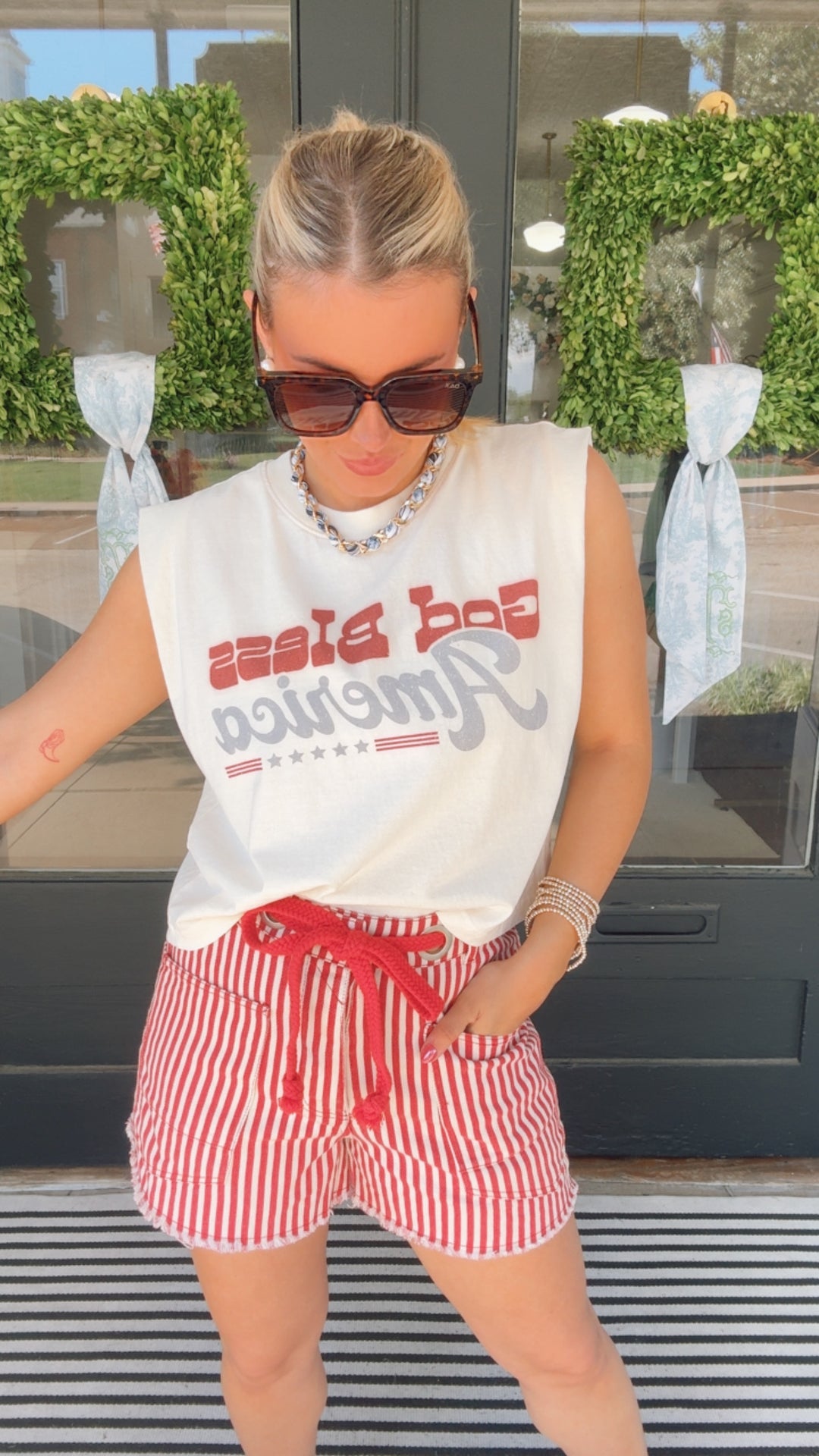 God Bless America Muscle Tee