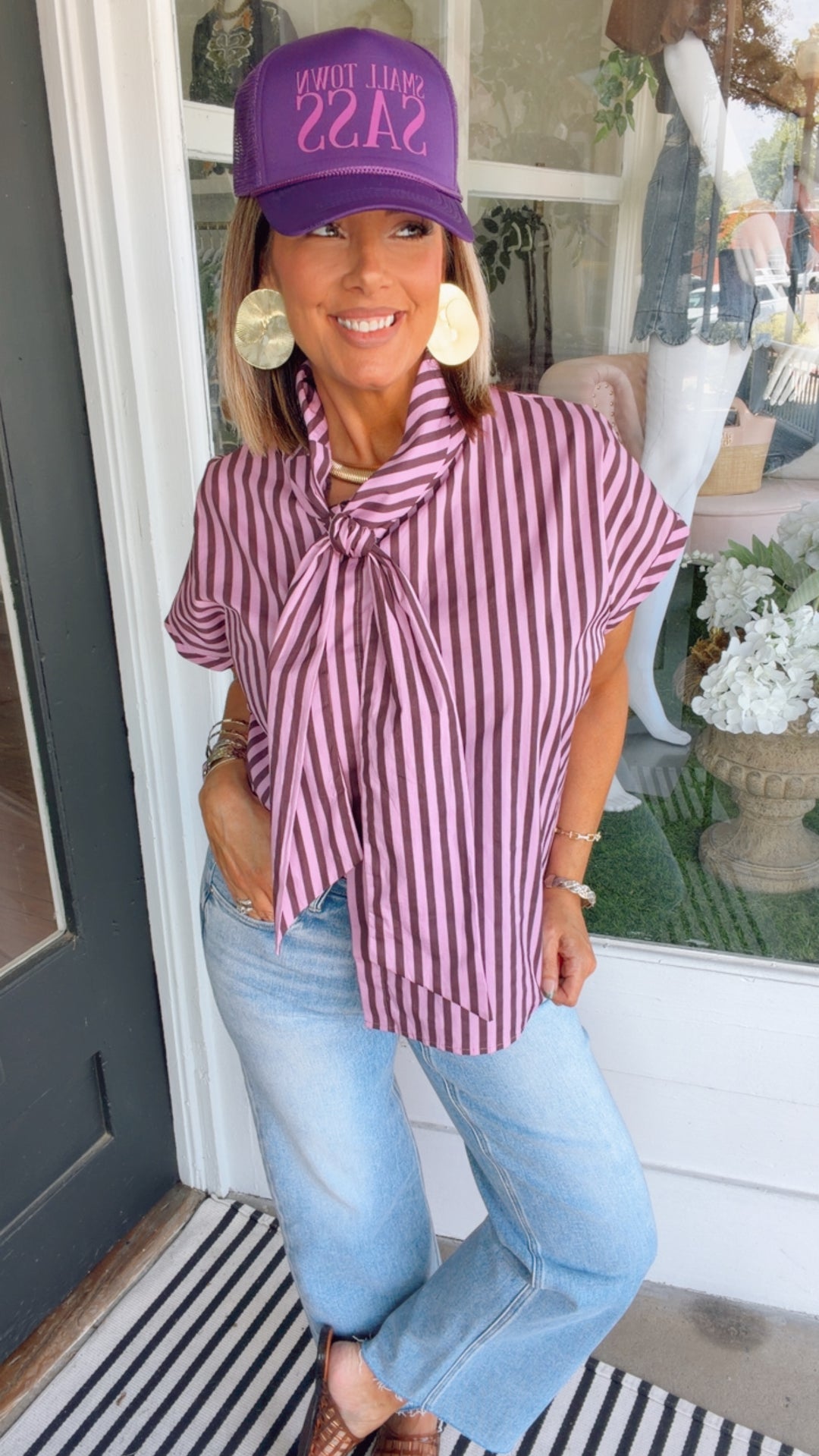 The Mocha Rose Bow Top