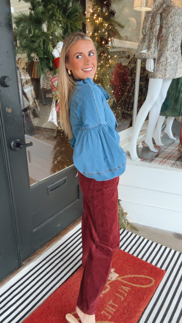 The Free Day Denim Top