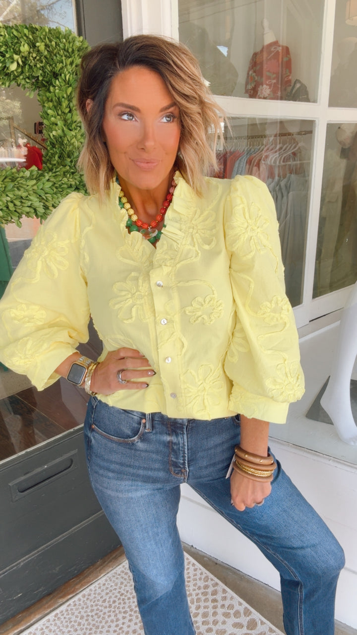 The Sunlit Petal Top