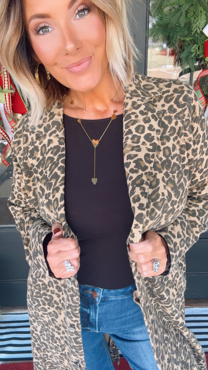 Leopard Duster Jacket