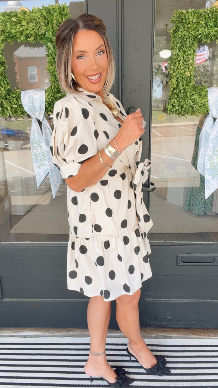 The Cream & Noir Charm Dress