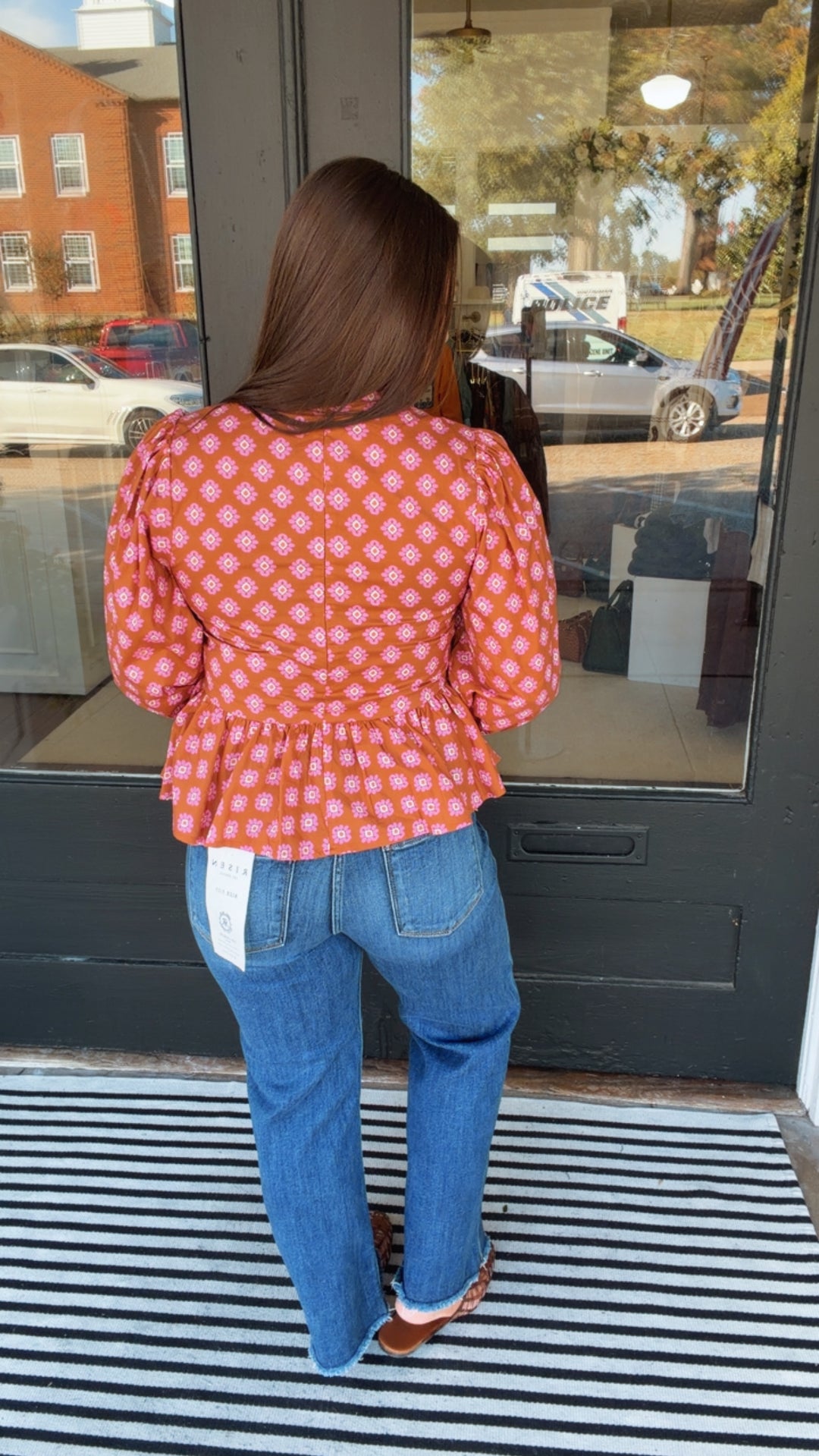 The Retro Bloom Peplum Top