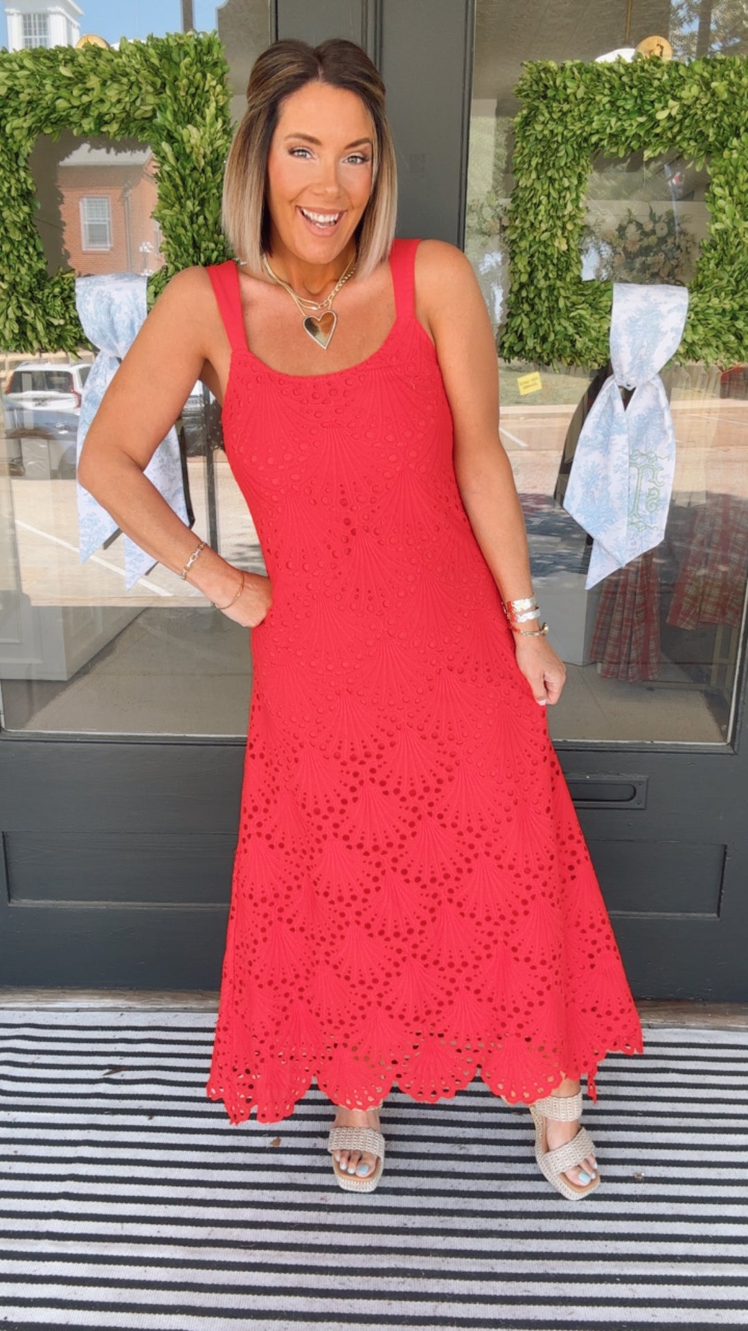 The Coastal Eyelet Maxi