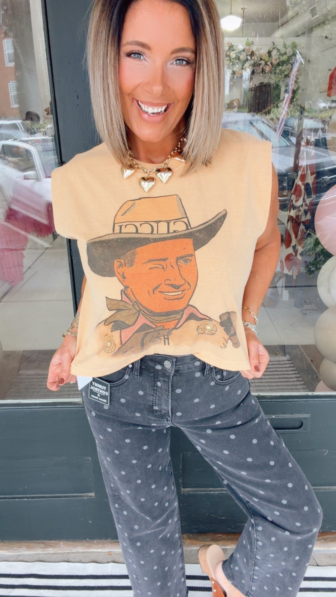 Designer Cowboy Muscle Tank