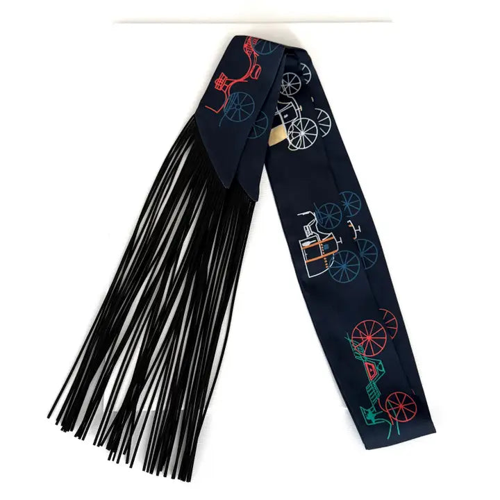Fringe Scarf | Carriage Pattern