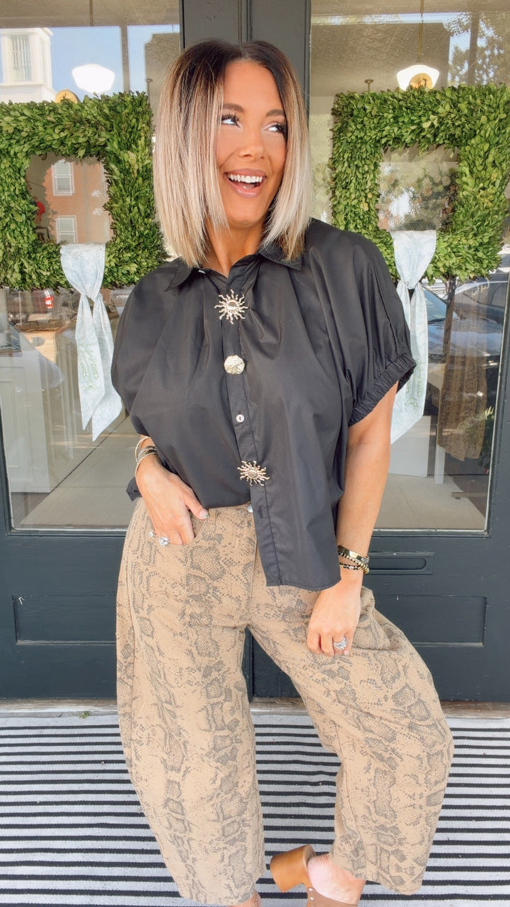 The Aspen Snake Print Pant