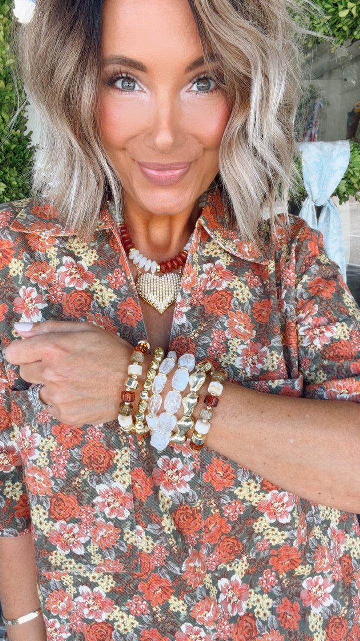 The Brandy Floral Shirt Dress