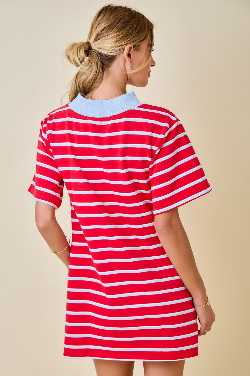 The Varsity Stripe T-shirt Dress