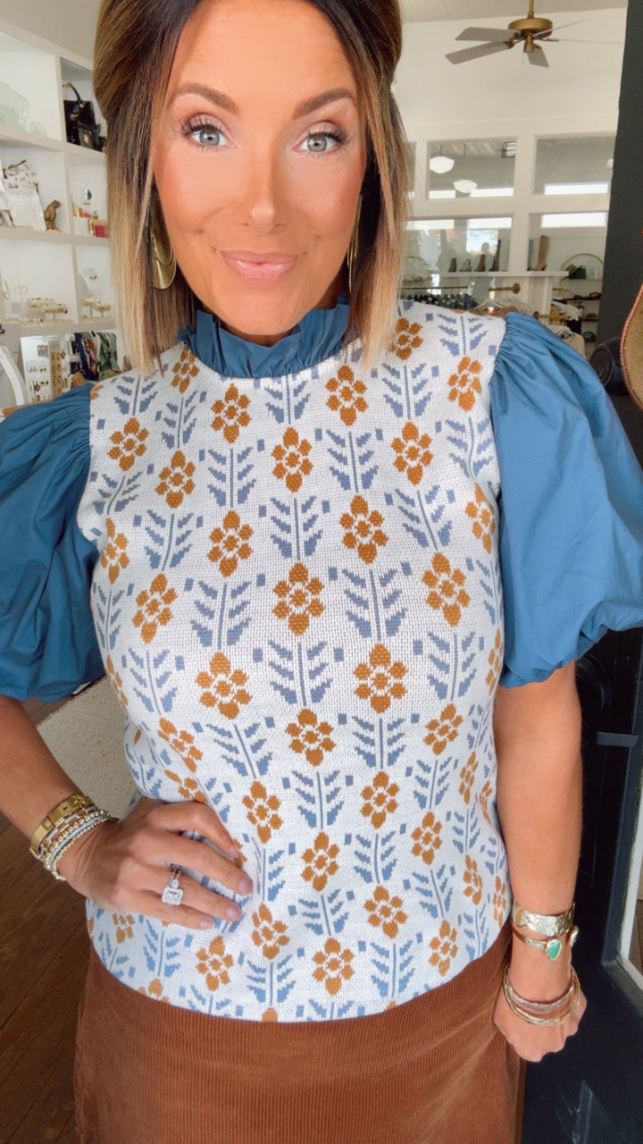 THML Mixed Media Top