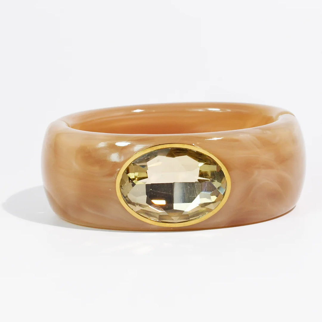 The Gemstone Resin Cuff Bracelet