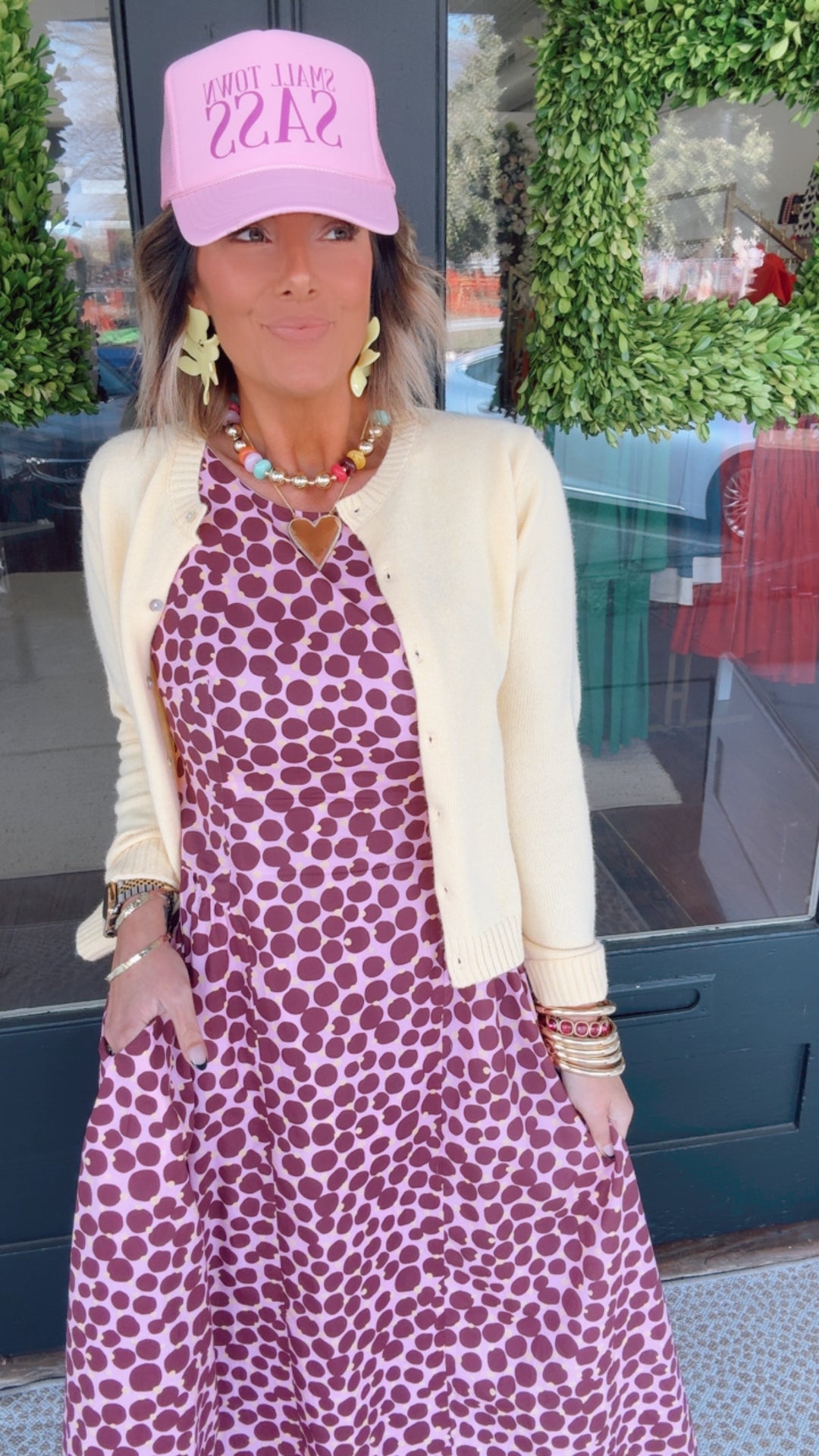 THML Dreamy Dot Dress