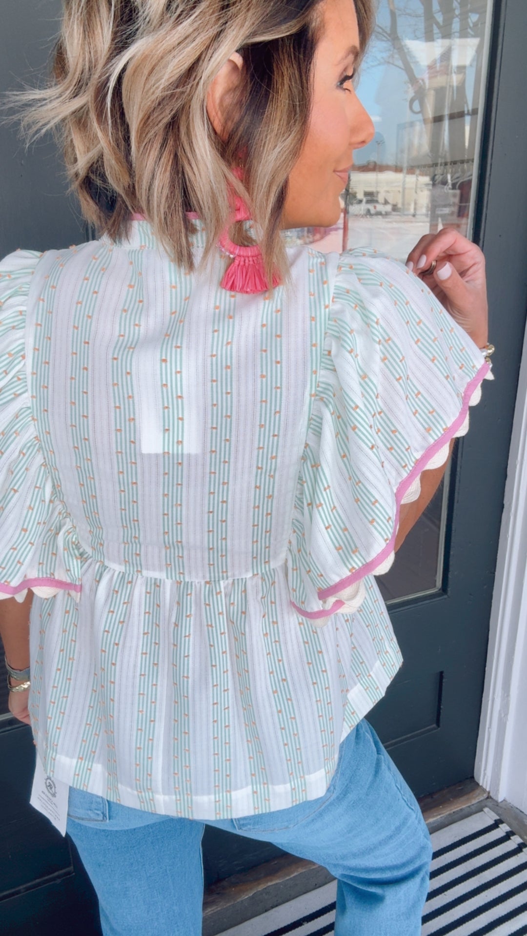 THML Garden Party Embroidered Blouse