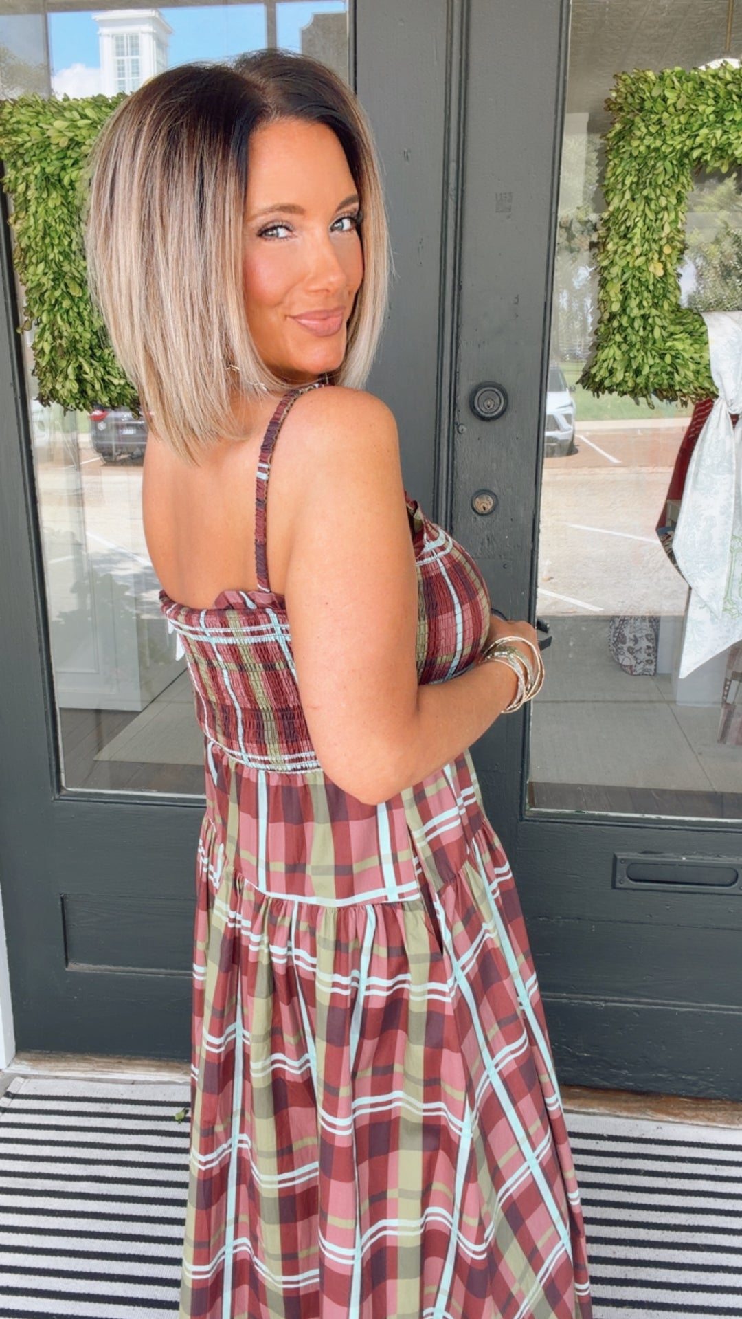 The Plaid About You Maxi Dress
