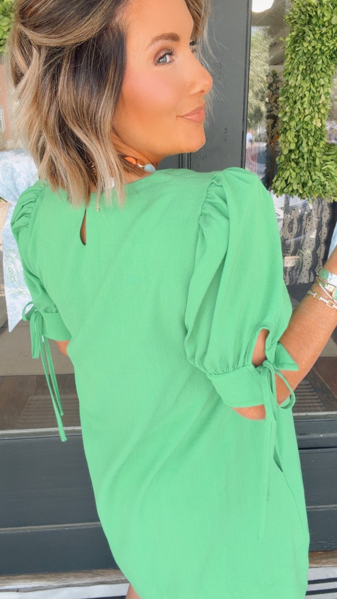 The Green with Envy Smocked Dress
