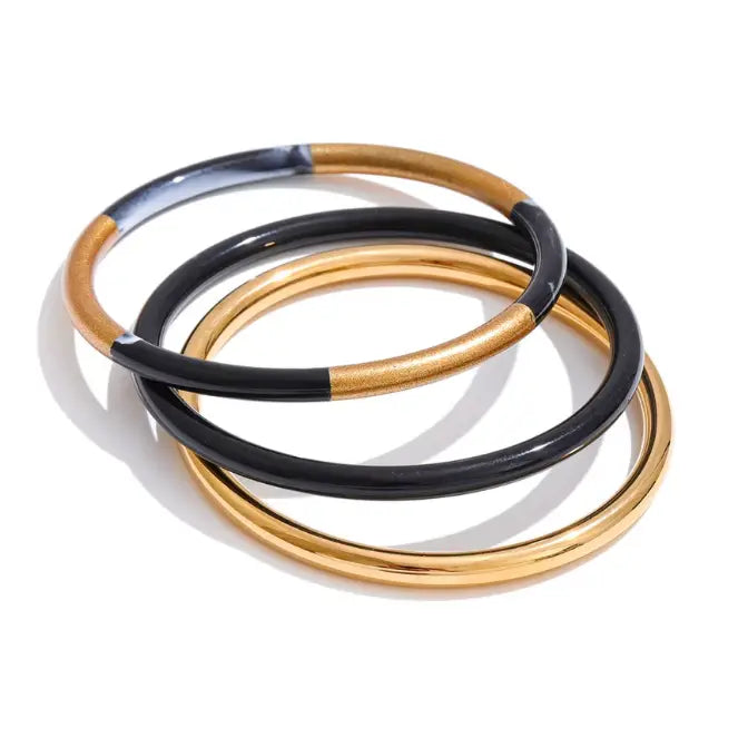 Margo Bangle Set 18K Gold Non Tarnish