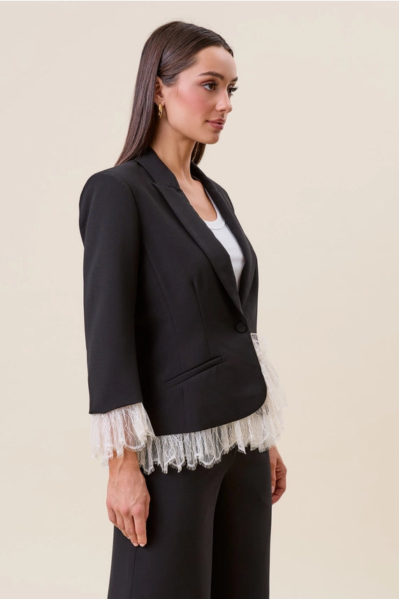 The Lace Trim Blazer