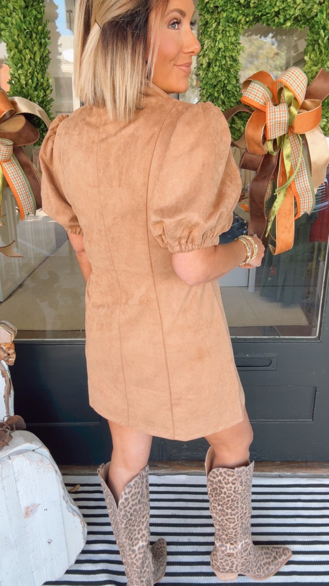 THML Suede Mini Dress