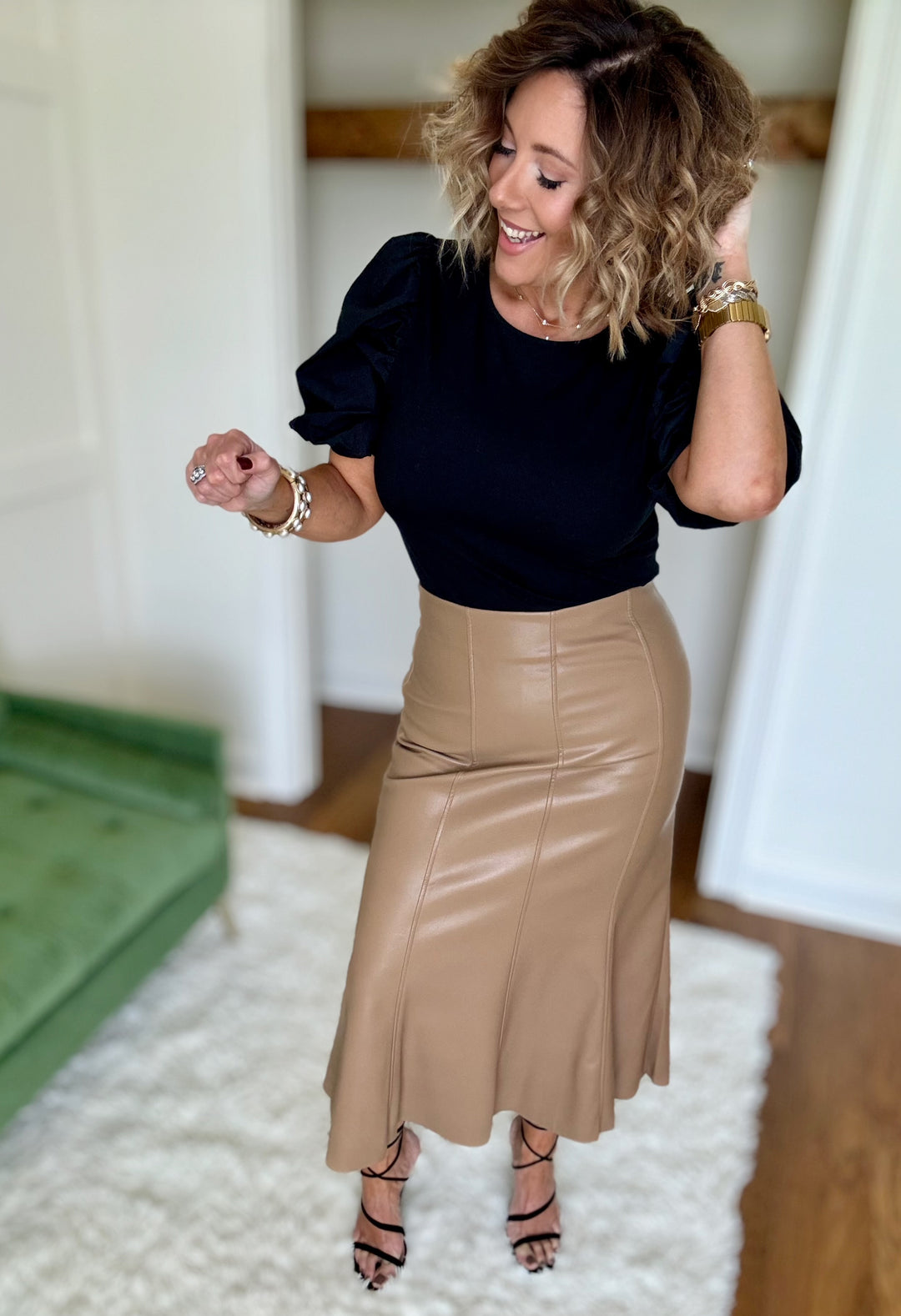 The Luxie Faux leather Skirt