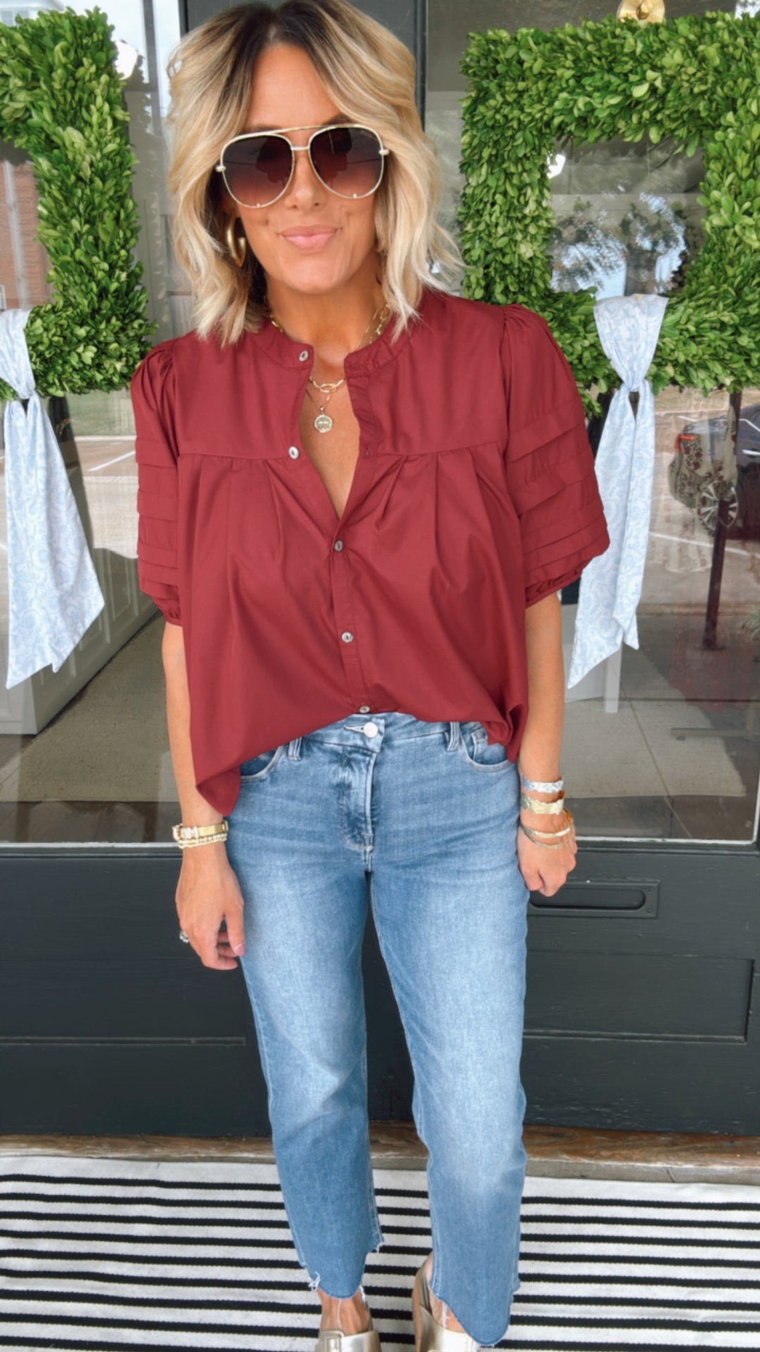 The Penny Pintuck Top