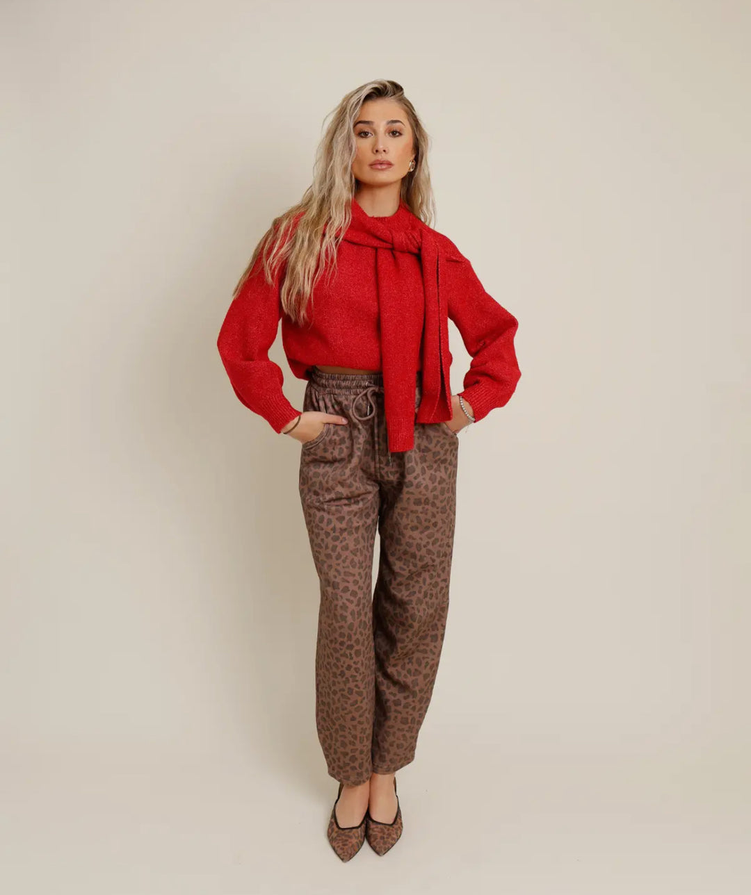 Leopard Barrel Jogger