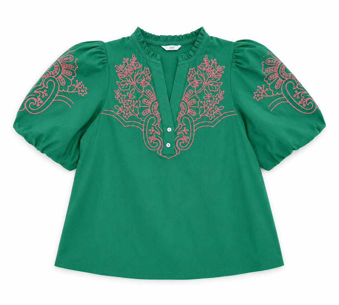The Emerald Bloom Top