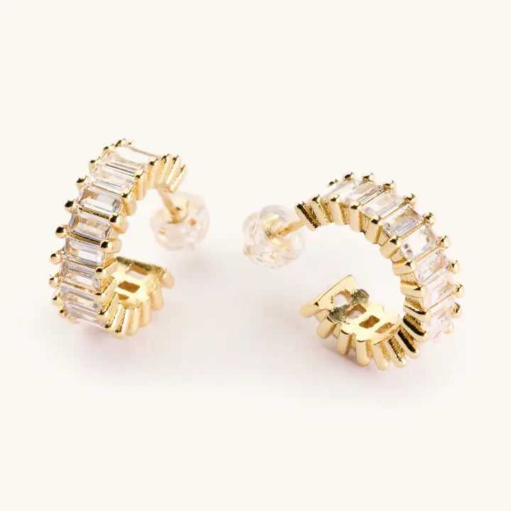 Esther Gold Diamond Hoops