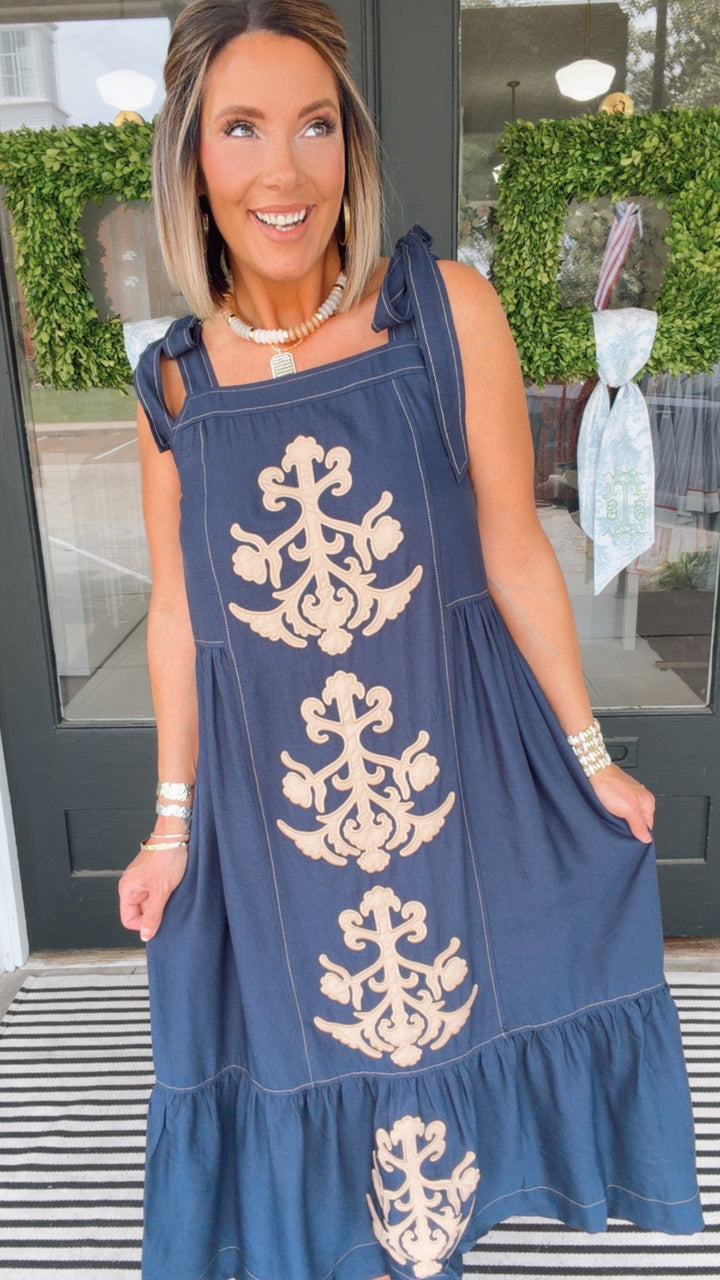 The Savannah Stroll Midi Dress