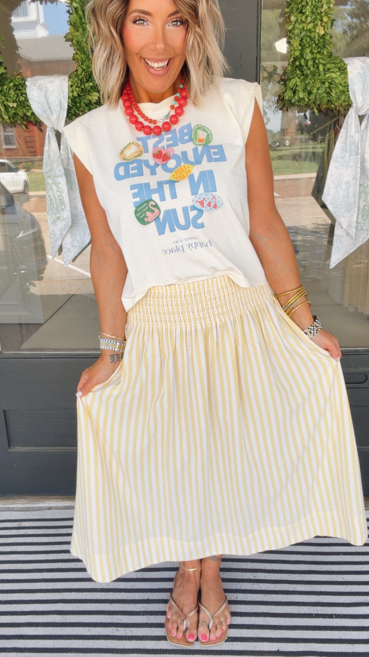 The Sunlit Stroll Maxi Skirt