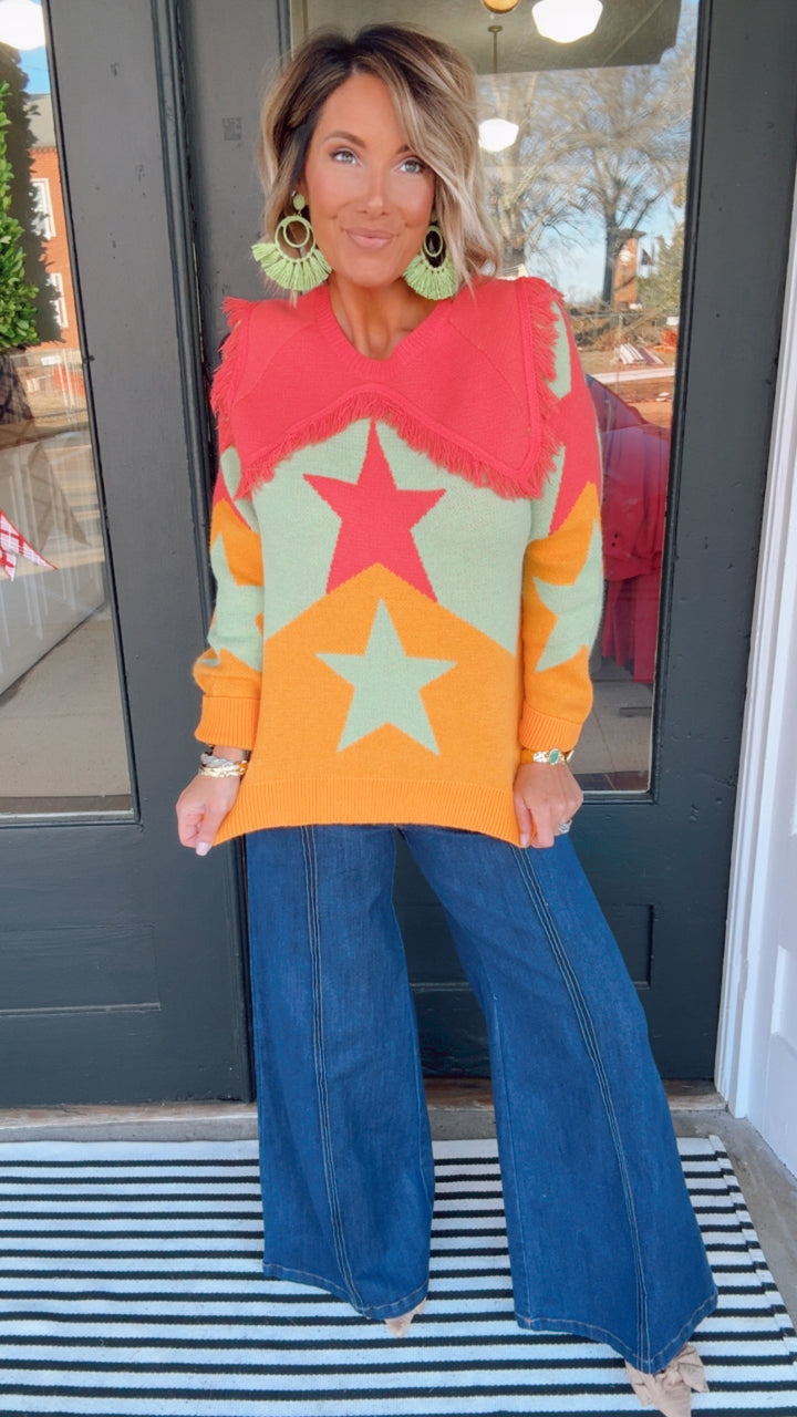 The Star Fringe Sweater