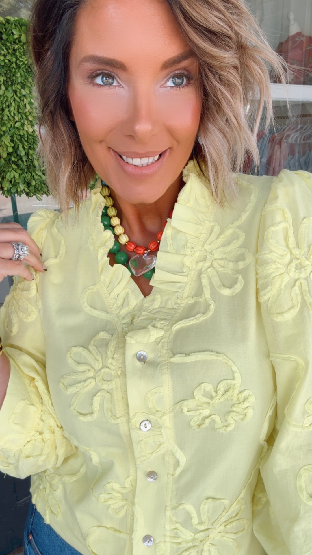 The Sunlit Petal Top