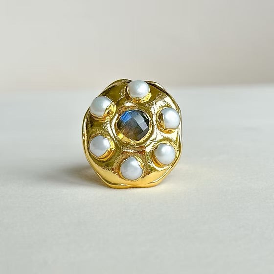 Eason Elle Globe Adjustable Ring