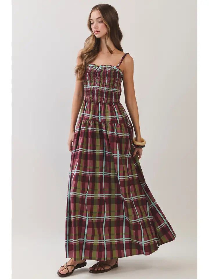 The Plaid About You Maxi Dress