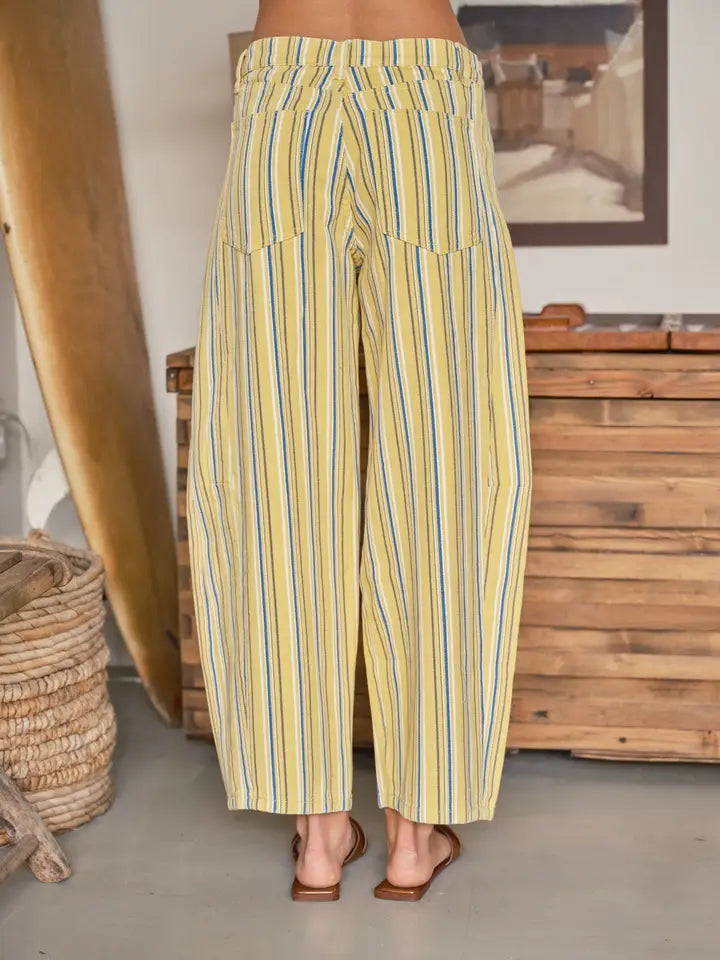 The Color Stripe Barrel Pant