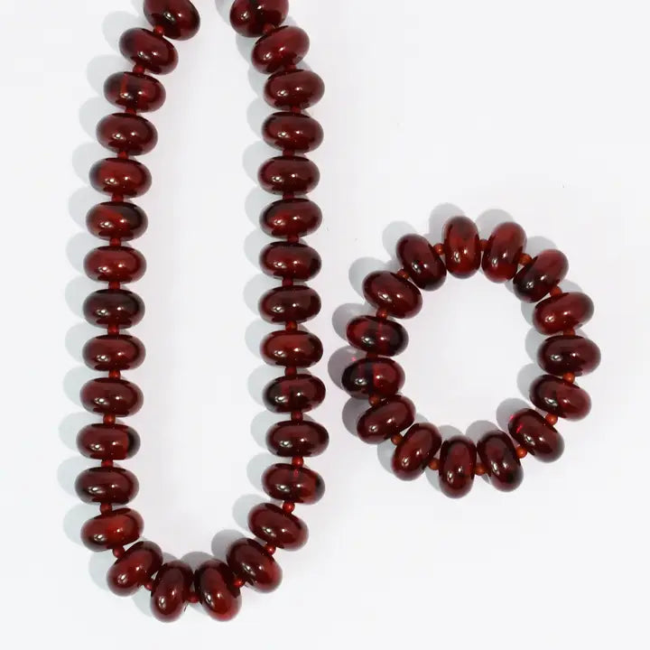 Sugar Bead Maroon Set