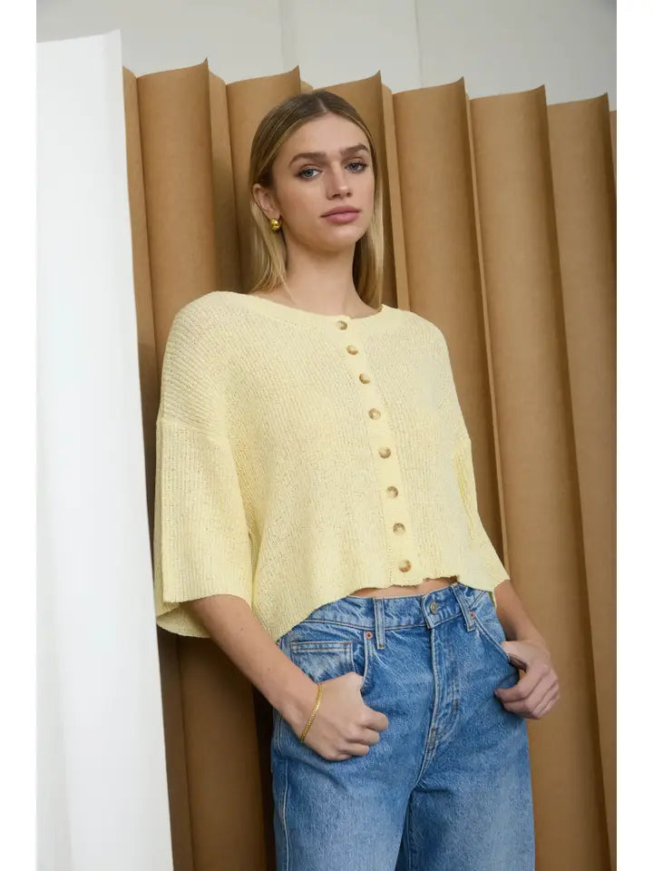 The Buttercream Cardi Top