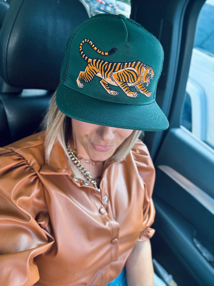 The Embroidered Tiger Cap