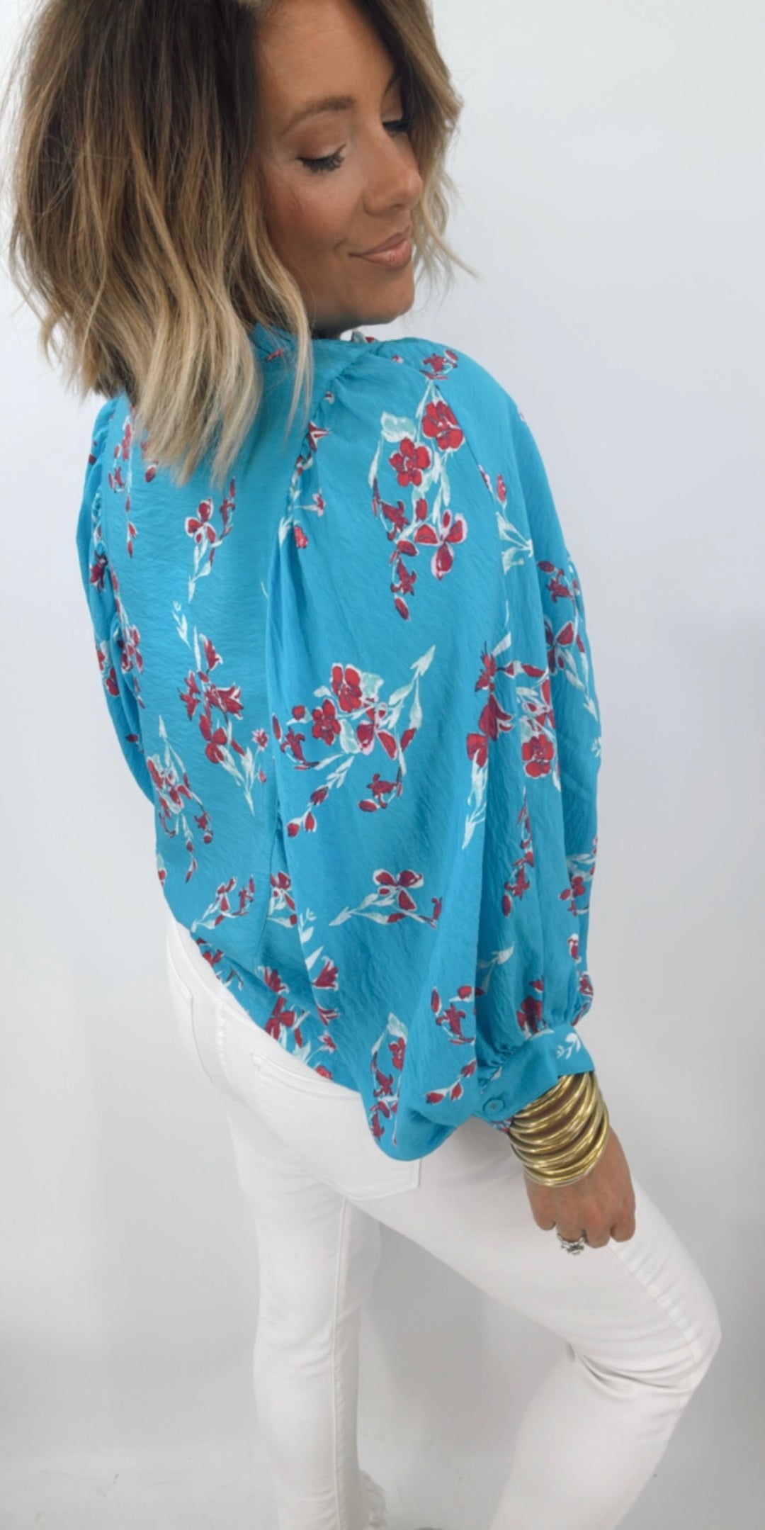 The Emma Floral Dolman Top