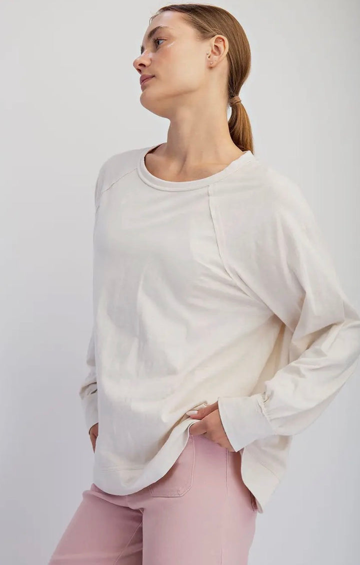 Oversized Casual Slub Top