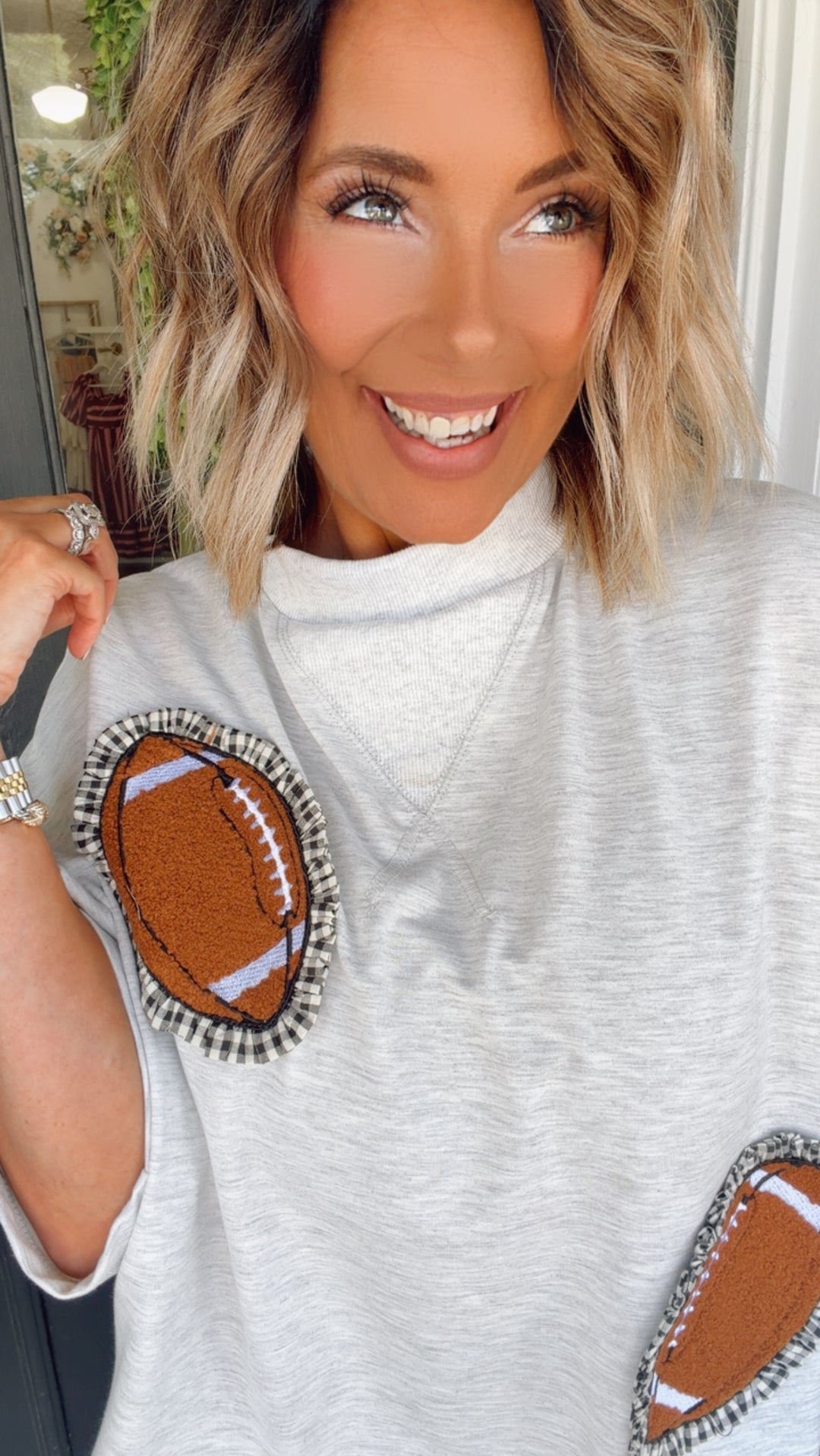The Football Patch Top