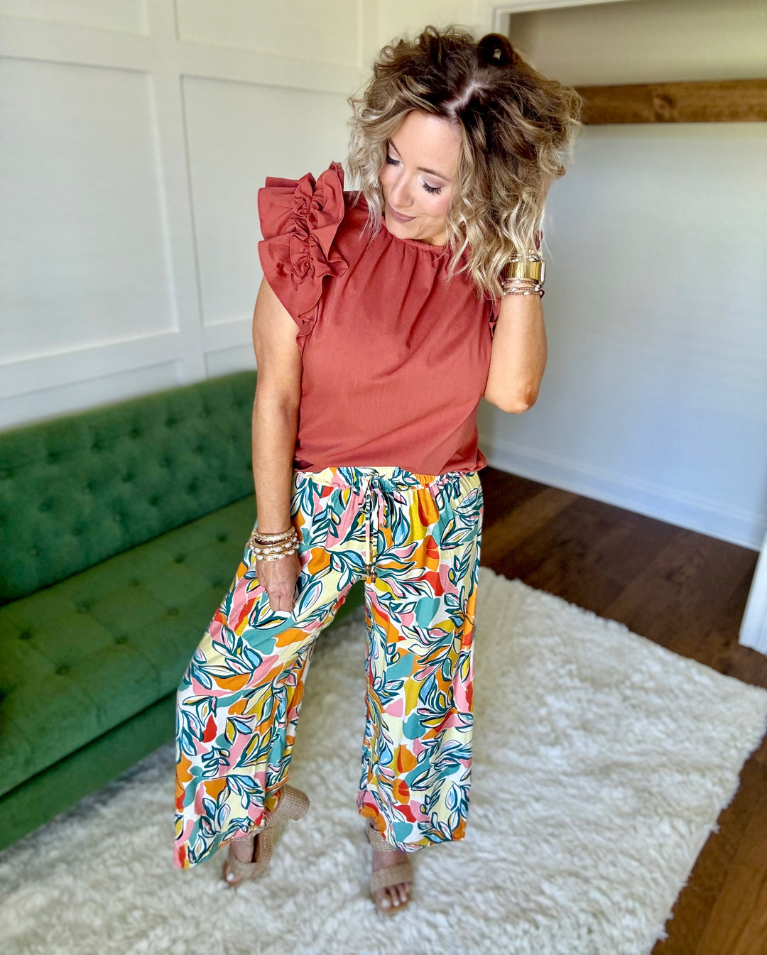 The Tropical Wide Leg Pant